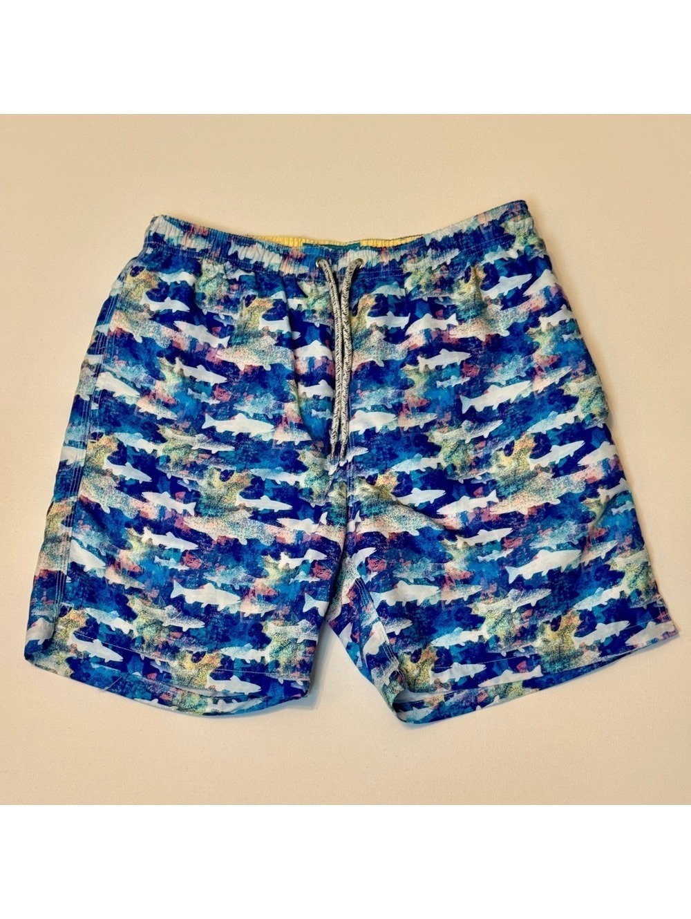 Michaels Swim | Blue Shark | Men's Cyclist Liner Swim Trunks |Small #370